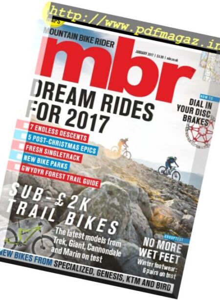 Mountain Bike Rider – January 2017 Cover