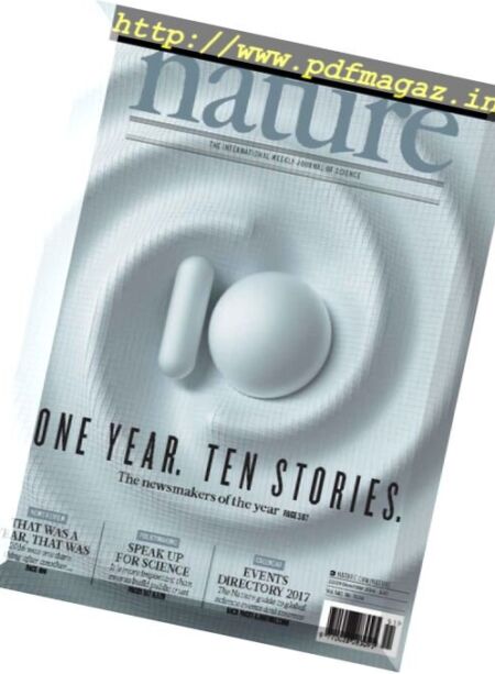 Nature Magazine – 22-29 December 2016 Cover