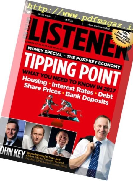 New Zealand Listener – 17 December 2016 Cover