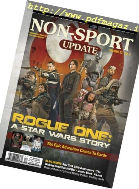 Non-Sport Update – December 2016 – January 2017 Cover