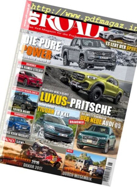 Off Road – Januar 2017 Cover