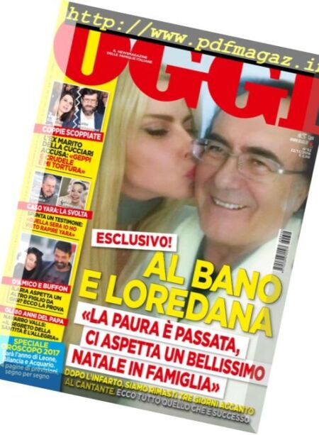Oggi – 22 Dicembre 2016 Cover