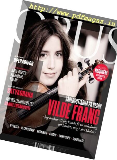 Opus – Oktober-November 2016 Cover