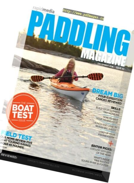 Paddling Magazine – December 2016 Cover