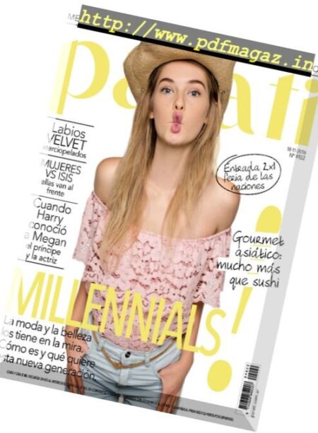 Para Ti Argentina – 18 Noviembre 2016 Cover