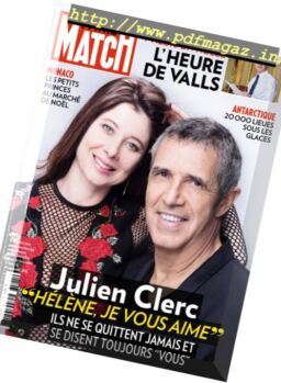 Paris Match – 8 au 14 Decembre 2016