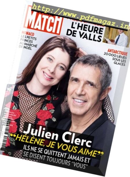 Paris Match – 8 au 14 Decembre 2016 Cover