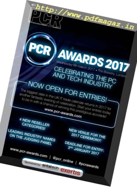 PCR Magazine – December 2016 Cover