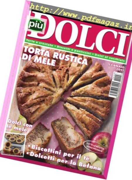 piuDOLCI – Gennaio 2017 Cover