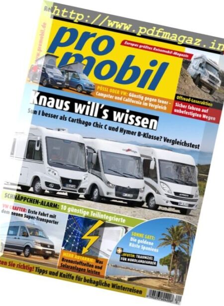 Pro Mobil Germany – Januar 2017 Cover