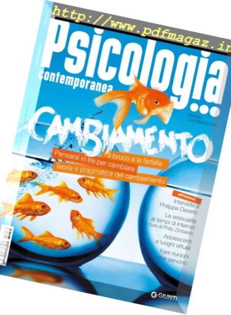 Psicologia Contemporanea – Gennaio-Febbraio 2017 Cover