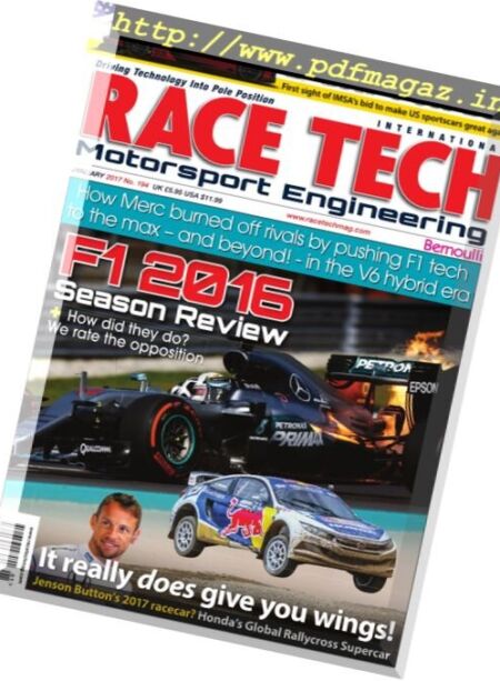 Race Tech – January 2017 Cover