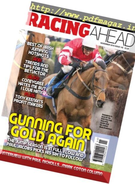 Racing Ahead – November 2016 Cover