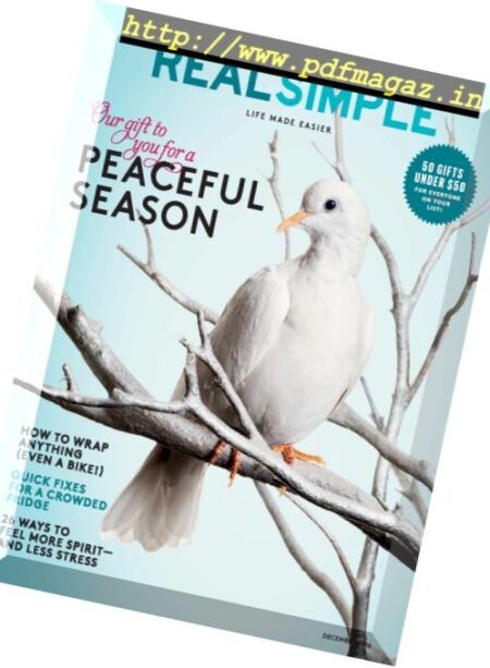 Real Simple – December 2016 Cover
