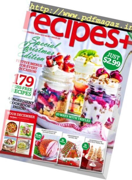 recipes+ Australia – December 2016 Cover