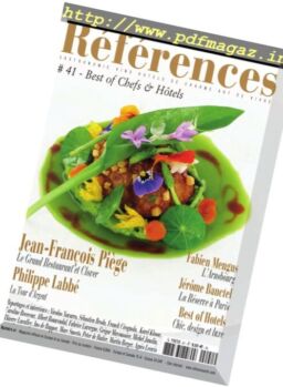References Hoteliers Restaurateurs – N 41, 2016
