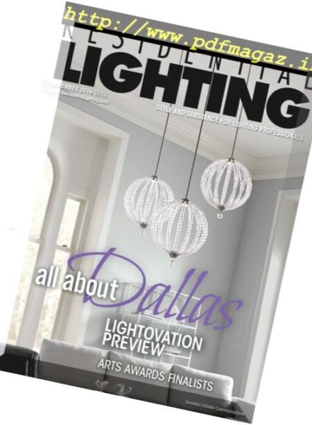 Residential Lighting – December 2016 Cover