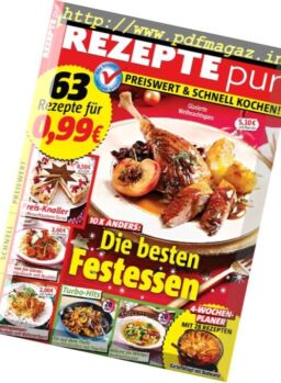 Rezepte Pur – Dezember 2016
