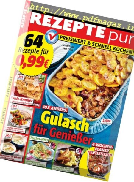 Rezepte Pur – Januar 2017 Cover