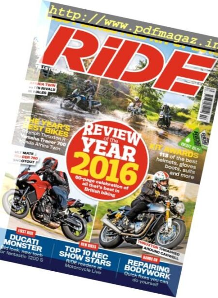 RiDE – February 2017 Cover