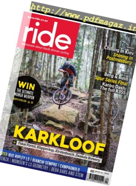 Ride South Africa – January 2017 Cover