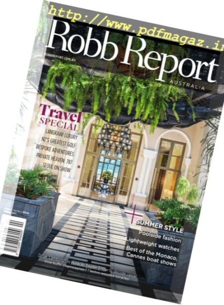 Robb Report Australia – January 2017 Cover