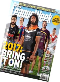 Rugby League Week – November 24, 2016