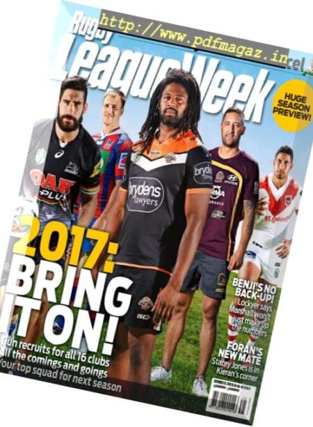 Rugby League Week – November 24, 2016 Cover