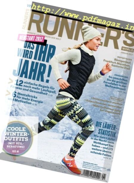 Runner’s World Germany – Januar 2017 Cover