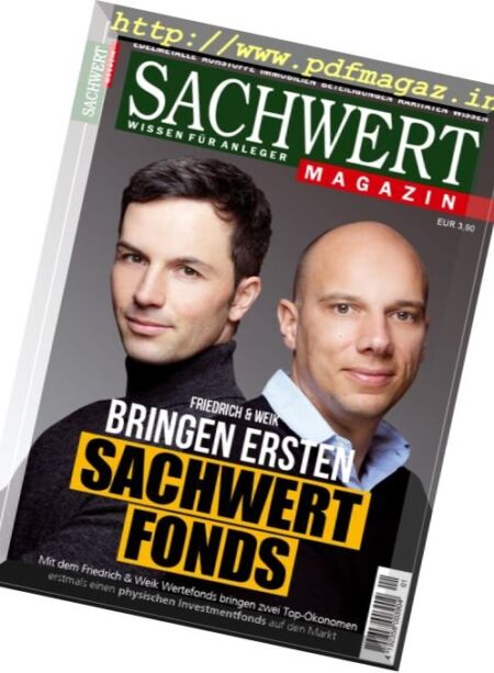 Sachwert – Januar 2017 Cover