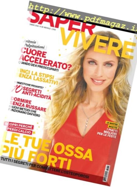 Saper Vivere – Dicembre 2016 Cover