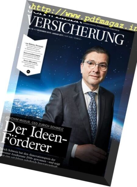 Schweizer Versicherung – Dezember 2016 – Januar 2017 Cover
