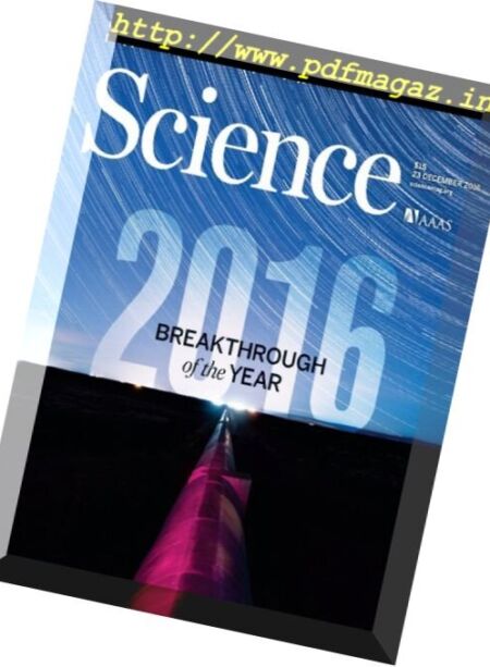 Science – 23 December 2016 Cover