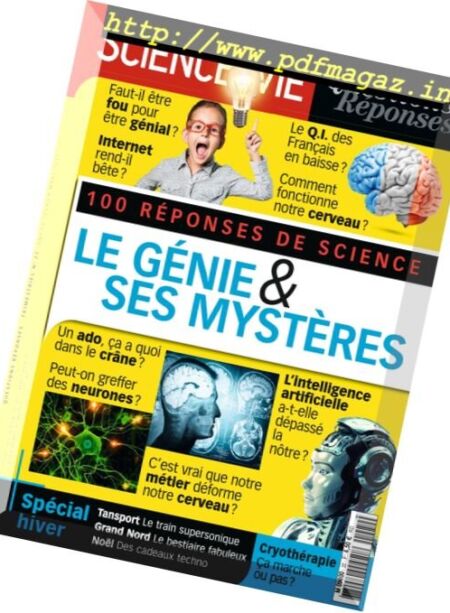 Science & Vie Questions Reponses – Janvier-Mars 2017 Cover