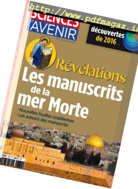 Sciences et Avenir – Janvier 2017 Cover