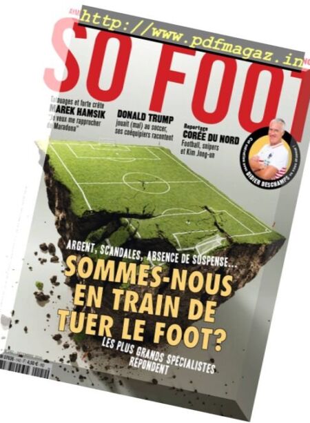 So Foot – Decembre 2016 Cover