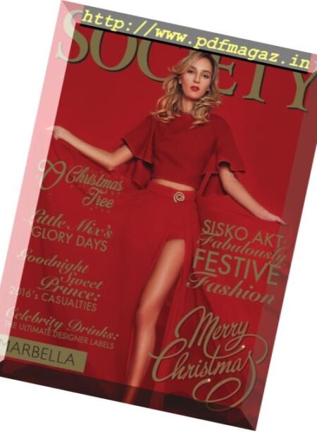 Society Marbella – December 2016 Cover