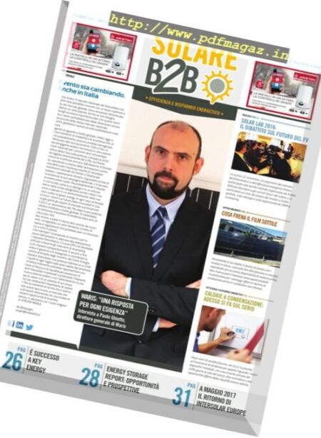 Solare B2B – Dicembre 2016 Cover