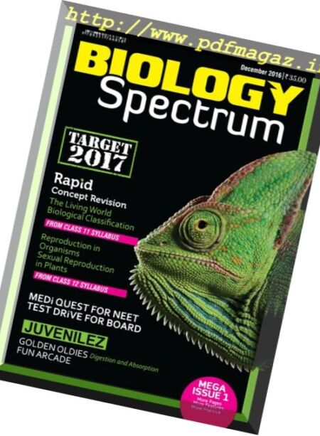 Spectrum Biology – December 2016 Cover