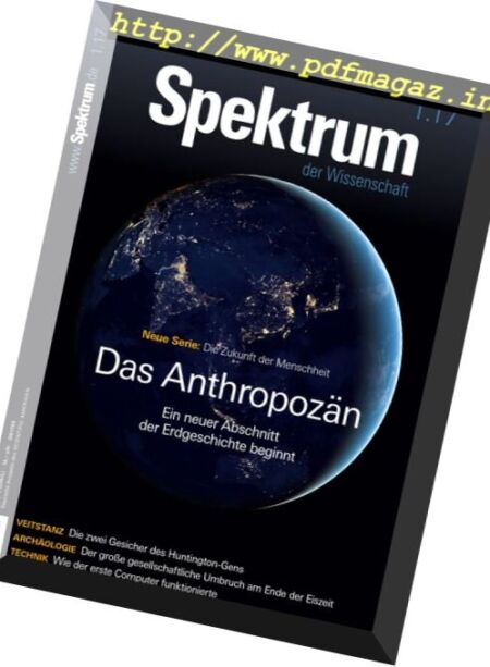 Spektrum der Wissenschaft – Januar 2017 Cover