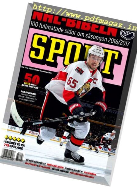 Sportbiblar – NHL-bibeln 2016-2017 Cover