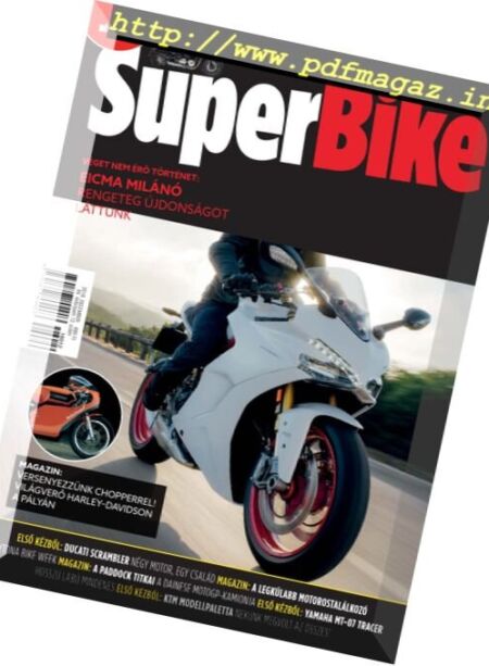 Superbike Hungary – December 2016 Cover