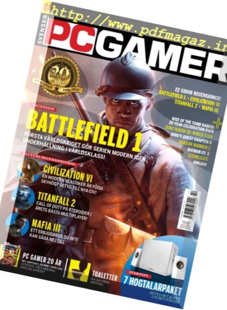 Svenska PC Gamer – December 2016 Cover