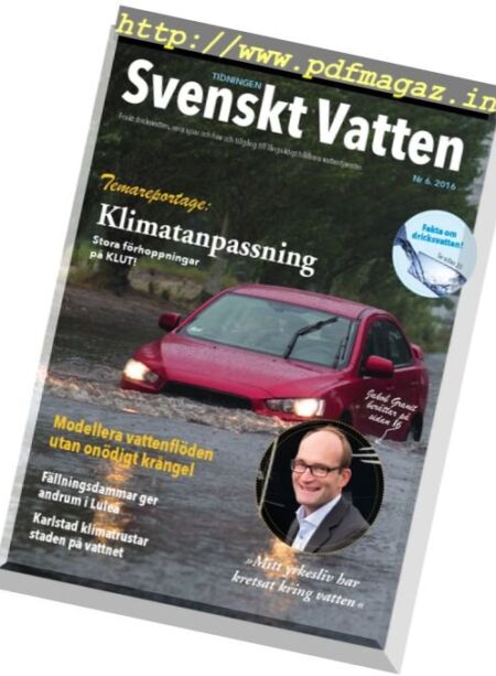 Svenskt Vatten – Nr.6, 2016 Cover