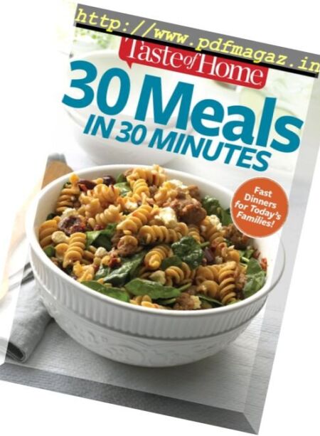 Taste of Home – 30 Meals in 30 Minutes – December 2016 Cover