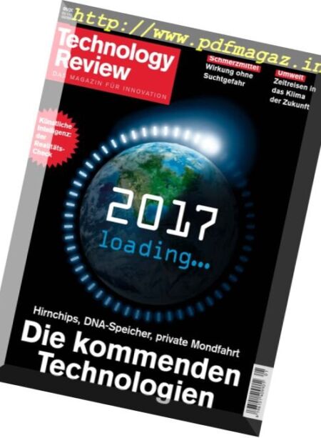 Technology Review – Januar 2017 Cover