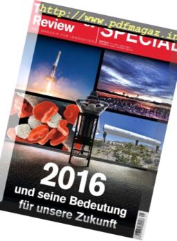 Technology Review – Special 2016