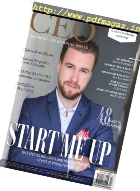 The CEO Magazine – January 2017 Cover