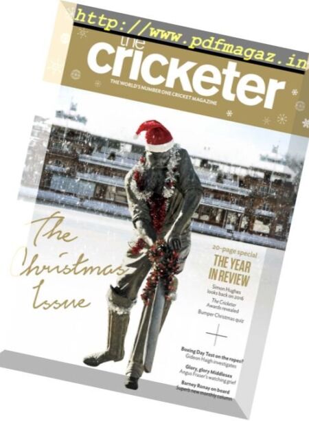The Cricketer Magazine – January 2017 Cover