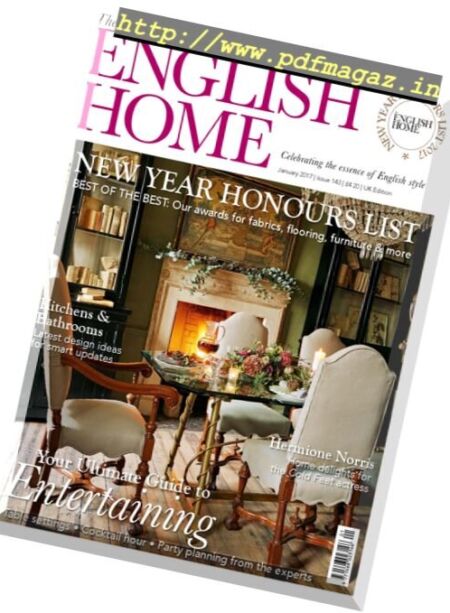 The English Home – January 2017 Cover